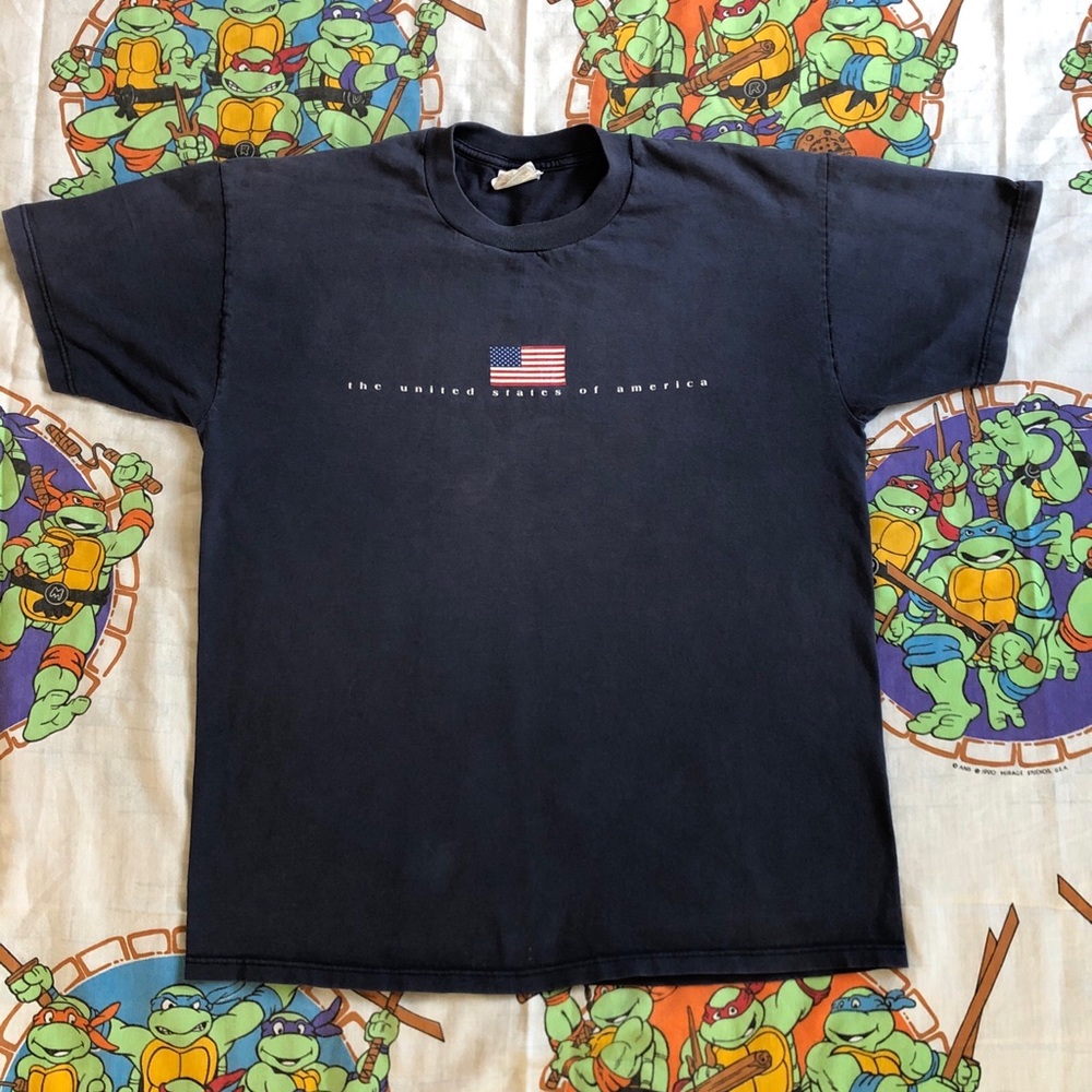 Vintage The United States Of America T Shirt Mens Large
